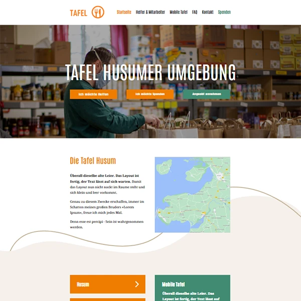 Layout der Tafel Husumer Umgebung